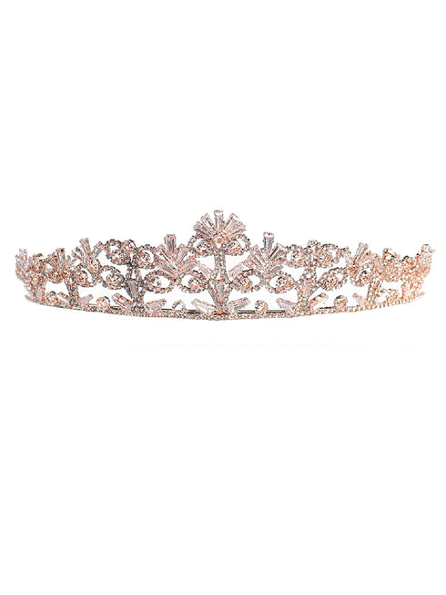 Tip Top Kids Girls Multi Color Blossom Crystal Princess Wedding Pageant Tiara - SophiasStyle.com